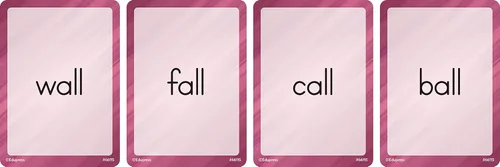 Vista 2 de Juego de cartas de cuatro puntos Familias de palabras