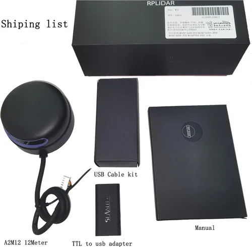 Vista 2 de youyeetoo RPLIDAR A2M12 Escáner Lidar de 360 grados 39.4 ft (39 pies) Distancia de medición, frecuencia de muestreo de 16000 Hz Compatible con SDK