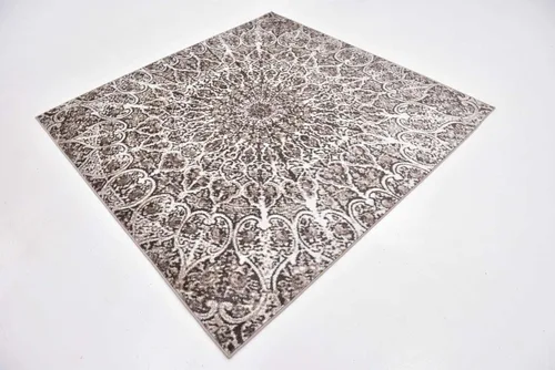Vista 82 de Sofia, alfombra clásica de diseño abstracto, Polipropileno, Gris oscuro Gris/gris (Dark Gray/Gray)