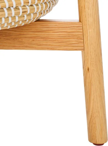 Vista 8 de SAFAVIEH Couture Collection Abellina - Perchero de madera maciza natural con cesta de almacenamiento