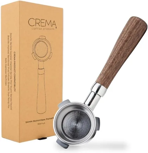 Vista 9 de Crema Productos de Café 54mm Portafiltro Desnudo Sin Fondo Compatible con Máquinas Breville de 54mm Incluye Cesta de Filtro de Doble Disparo
