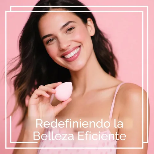 Vista 6 de Juego de esponjas de maquillaje BS-MALL con estuche de almacenamiento, 7 piezas para líquidos, crema y polvo, base SAVE con 1 mini esponja de A-Rosa