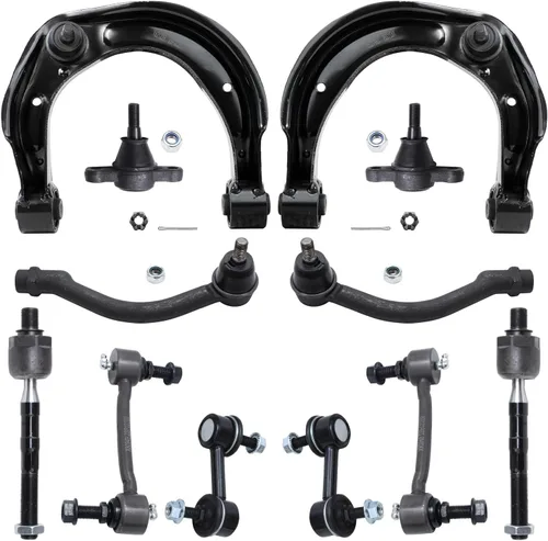 Vista 52 de Detroit Axle - Kit de extremo delantero para Hyundai Sonata XG350 XG300 Kia Optima, 2 brazos de control superiores con juntas de bola, 2 brazos