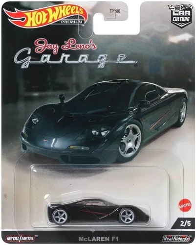 Vista 3 de Hot Wheels Car Culture 2022 Jay Leno's Garage - Paquete completo de 5 (FPY86‑957N) Mercedes‑Benz 300 SL, McLaren F1, Corvair Yenko Stinger '66