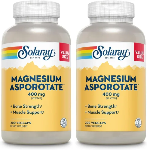 Vista 10 de SOLARAY Asporotato de magnesio 400 mg, 60 cápsulas vegetales