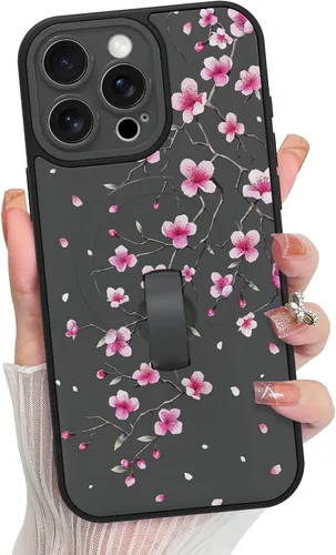 Vista 72 de KANGHAR Compatible con iPhone 17 Pro Case Spot Pattern - Negro Mancha rosada negra