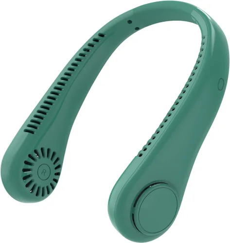 Vista 3 de Ventilador de cuello colgante Vaneless, ventilador de enfriamiento portátil con salida de aire de 360 °, ventilador de cuello colgante portátil