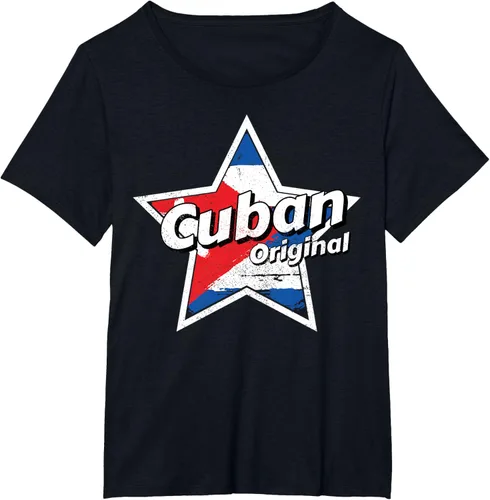 Vista 26 de Camisa Cubano Original Camisa Bandera de Cuba Camiseta Cubano, Negro