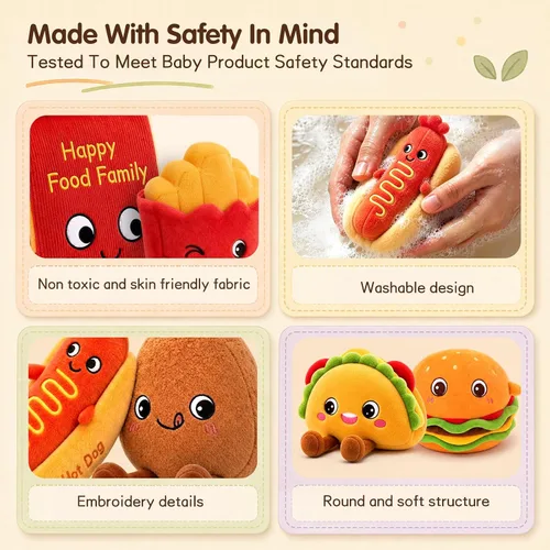 Vista 6 de SAIMAND Juguetes sensoriales para bebés, juguetes Montessori para niños