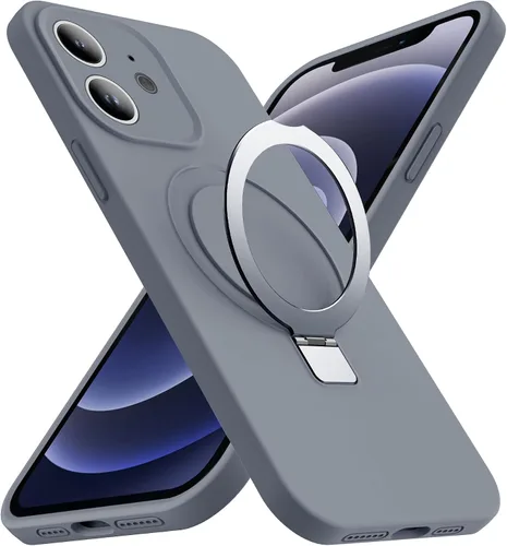 Vista 81 de Funda diseñada para iPhone 11 con soporte magnético invisible Compatible con Mag-Safe, a prueba de caídas de grado militar, a prueba de golpes