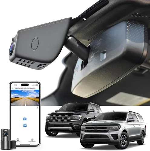 Vista 10 de Mangoal Cámara de tablero 4K para Ford Expedition/Expedition MAX 2018-2026, XLT Limited Timberline King Ranch Platinum, aspecto OEM integrado, video