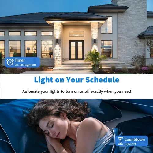 Vista 4 de Regulador de intensidad enchufable, enchufe inalámbrico con control remoto, interruptor de luz digital para lámpara compatible con Alexa, para luces