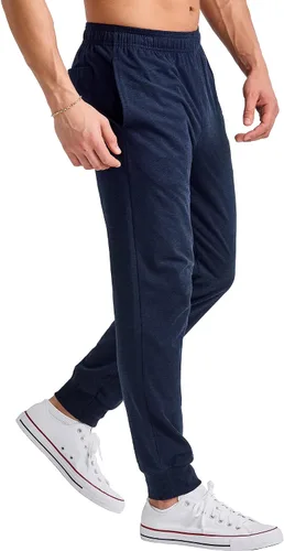 Vista 4 de Hanes Originals - Pantalones deportivos con bolsillos, camiseta de triple mezcla para hombre