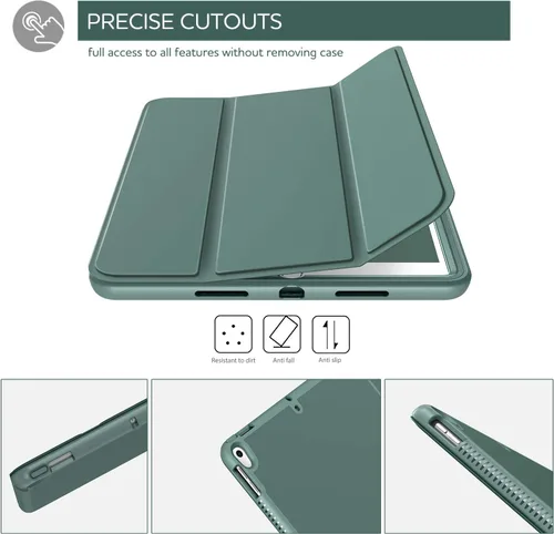 Vista 6 de SURITCH Funda para iPad Air 3 2019 (3ª generación)/iPad Pro 10.5 2017, [Protector de pantalla integrado] [Soporte para lápiz] Funda protectora