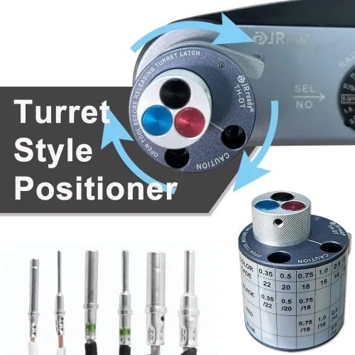 Vista 3 de JRready ST6306-1 Kit maestro de conectores Deutsch con herramienta de crimpado estilo torreta Deutsch JRD-HDT-48, conectores DT DTM DTP DTHD