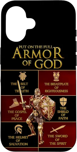 Vista 32 de Warrior of God Put On The Full Armor of God Funda para iPhone 17