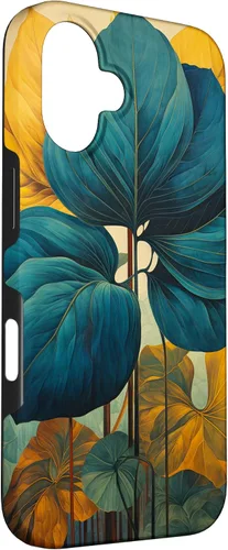 Vista 3 de iPhone 16 Monstera Leaf Pattern Beautiful Tropical Plant Art Phone Case