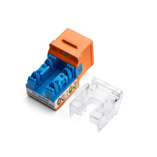 Vista 68 de TRUE CABLE Conector Keystone Cat5e, sin blindaje (UTP), perforado de 90 grados, PoE++ (4PPoE) 100W, certificación UL, verificado ETL, certificado