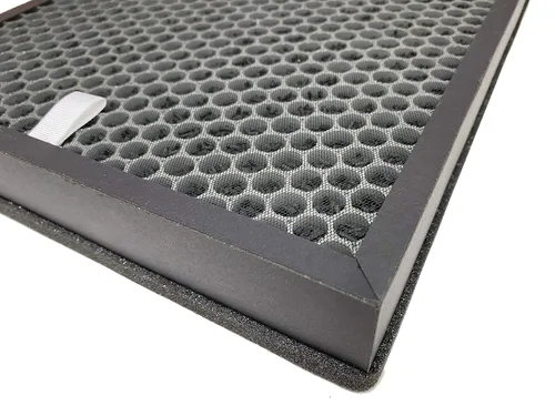 Vista 2 de Paquete de 2 filtros de carbono Nispira True HEPA de repuesto compatibles con el purificador de aire Coway Airmega Max2 400S 400. 10.88" x 1.75" x