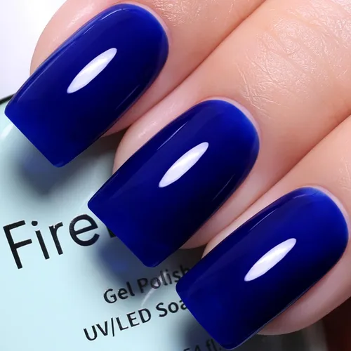 Vista 17 de Esmalte de uñas de gel rojo perla, 0.54 onzas líquidas, botella grande UV/LED, esmalte de gel rojo para primavera y verano