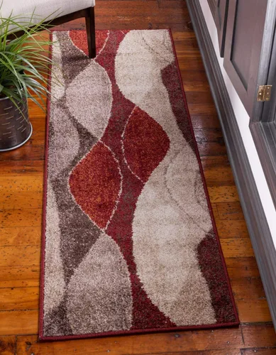 Vista 11 de Unique Loom Colección Otoño Alfombra de Área - Plantation (5' 3" Redonda, Multicolor/Beige)