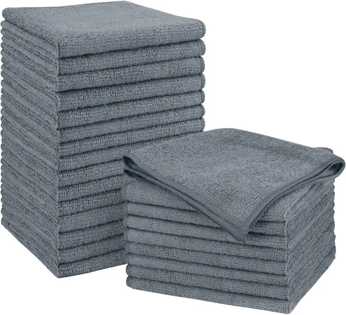 Vista 20 de Orighty Paño de Limpieza de Microfibra Negro, Paquete de 150 Unidades de Suministros de Limpieza Altamente Absorbentes, Trapos de Limpieza de Cocina