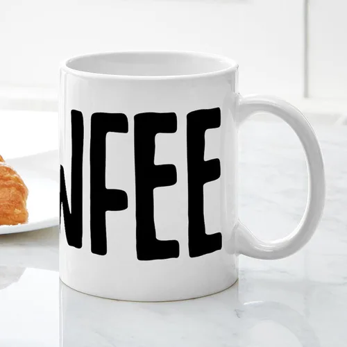 Vista 5 de CafePress Cawfee - Taza de café de cerámica (11.0 fl oz)