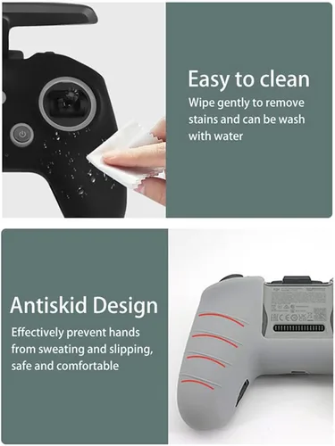 Vista 6 de Funda de silicona a prueba de arañazos para DJI Avata/FPV Remote Controller 2 Funda protectora a prueba de polvo a prueba de arañazos RC Quadcopter
