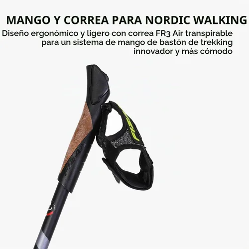 Vista 3 de FIZAN Modelo de velocidad, Swift Nordic Bastones de marcha de aluminio