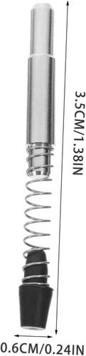 Vista 3 de Práctico 50pcs pasador de acero inoxidable con resorte de resorte para montaje de marco de vidrio (0.2x0.2x1.4 in)