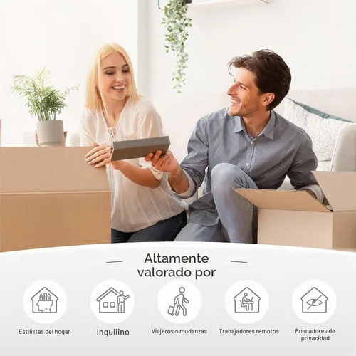 Vista 7 de GoDear Design Persianas Romanas Magnéticas 99.99% Oscuras para Ventanas, Persianas Tejidas Sin Cable para Dormitorio y Sala de Estar, Sin Taladro