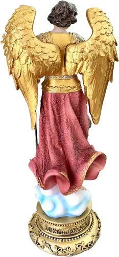 Vista 3 de Arcángel Rafael Santo Figura Decoración Religiosa, 13" Nuevo