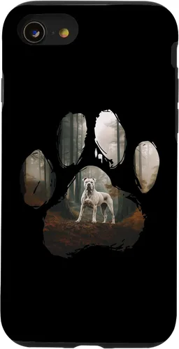 Vista 13 de iPhone 15 Dogo Argentino Mountain Paw Design Dog Mom Dad Case