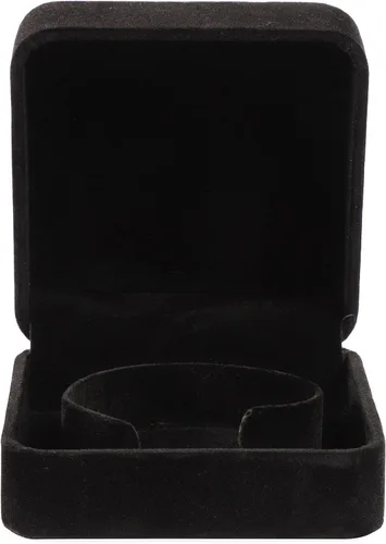 Vista 4 de Caja de regalo cuadrada de terciopelo para pulseras negro 35 x 35 x 19 pulgadas