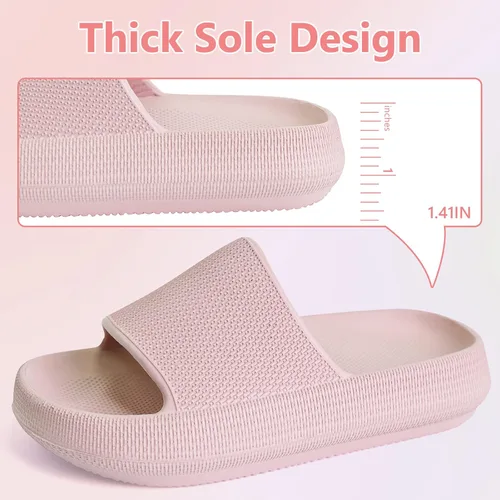 Vista 6 de Pantuflas de ducha para niños y niñas, antideslizantes, para verano, playa, piscina