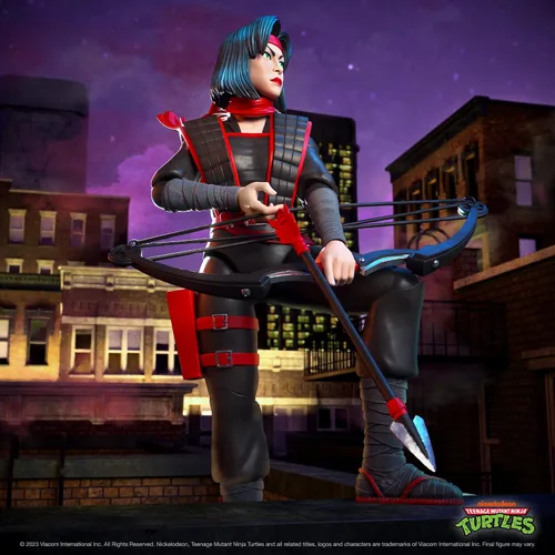 Vista 3 de Super7 ULTIMATES! Teenage Mutant Ninja Turtles Karai - Figura de acción TMNT de 7 pulgadas con accesorios, coleccionables clásicos de dibujos
