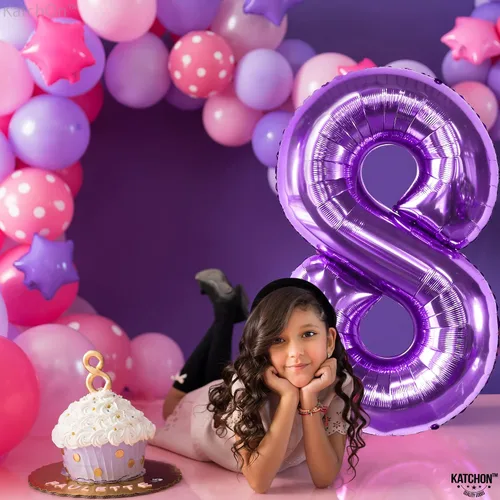 Vista 249 de KatchOn Globo negro del número 1 de 40 pulgadas, globo de feliz cumpleaños Large Mylar Number One Balloon for 1st Birthday Decorations, Foil
