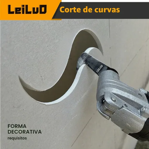 Vista 6 de LEILUO - Juego de 6 hojas para herramienta oscilante, para cortar paneles de yeso y múltiples materiales, accesorios universales para herramientas