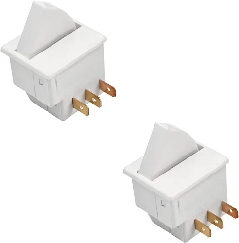 Vista 6 de Heyiarbeit Interruptor de luz de puerta de refrigerador, 3 pines, reemplazo universal, LTK-17, interruptor de nevera momentáneo, NC AC 250 V, 0,5 A