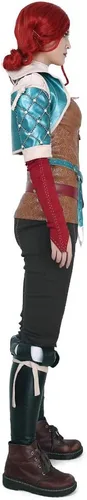 Vista 2 de miccostumes Disfraz de cosplay para mujer con guantes y cinturón