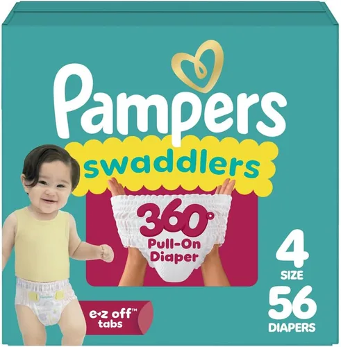 Vista 23 de Pañales Pampers - Swaddlers 360° - Talla 3, 70 unidades, hasta 100% de protección contra fugas, ajuste cómodo y seco, diseñado para cambios fáciles