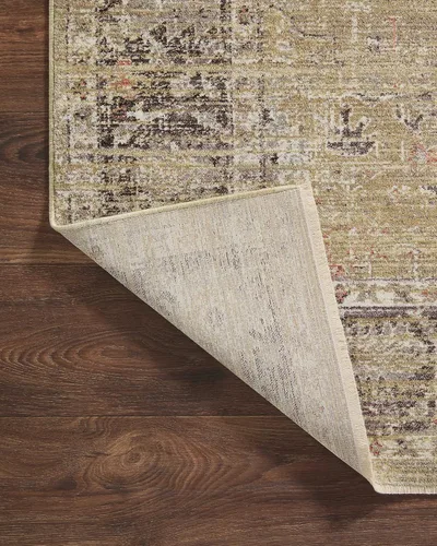Vista 8 de Loloi Magnolia Home de Joanna Gaines, Colección Millie MIE-03 Oro/Carbón, 2 pies 3 pulgadas x 3 pies 10 pulgadas, Alfombra decorativa de 0,25
