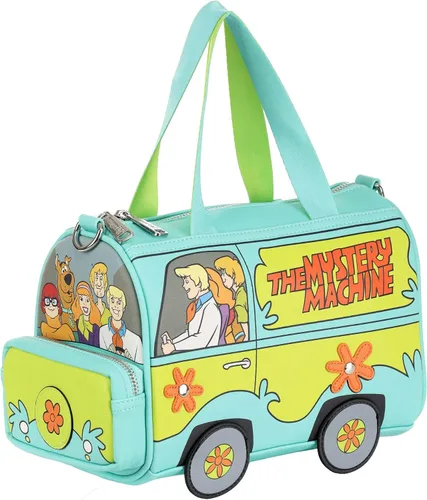 Vista 6 de Loungefly Bolso clásico Scooby Doo Mystery Machine Crossbody Bag Groovy Van accesorio de moda
