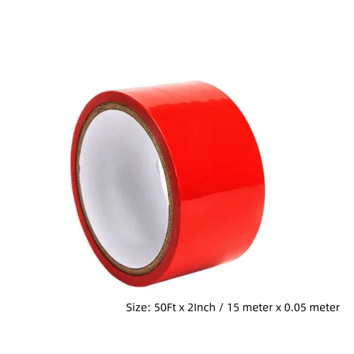 Vista 2 de 3 rollos de cintas estáticas antiadherentes, cinta adhesiva de absorción electrostática, sin pegamento, color negro, rojo y amarillo