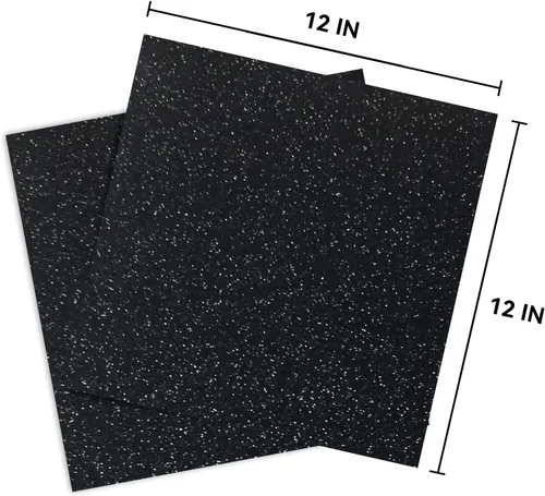 Vista 2 de Cartulina negra con purpurina de 12 x 12 pulgadas, papel para Cricut, tarjeta gruesa para hacer tarjetas, álbumes de recortes, manualidades
