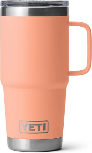 Vista 12 de YETI - Vaso de viaje Rambler de 20 onzas, de acero inoxidable, aislada al vacío con tapa fuerte Stronghold Blanco