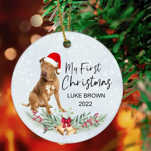 Vista 13 de 1st First Christmas Pet Ornament 2022 Dog Christmas Bauble Custom Ornament Dog Lover Gifts Personalised Dog Name Ornament English Cocker Spaniel Gift