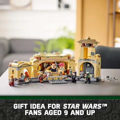 Vista 6 de LEGO Star Wars - Habitación del trono de Boba Fett 75326, kit de construcción para niños de 9 años en adelante, con un modelo de palacio construible