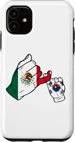 Vista 5 de iPhone 15 Parent and child Mexico and South Korea family Case