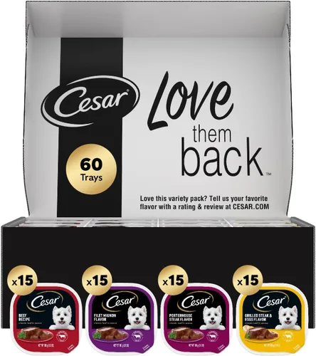 Vista 15 de Cesar - Comida húmeda gourmet para perros en paquete variado de 12 unidades (paquete de 2)
